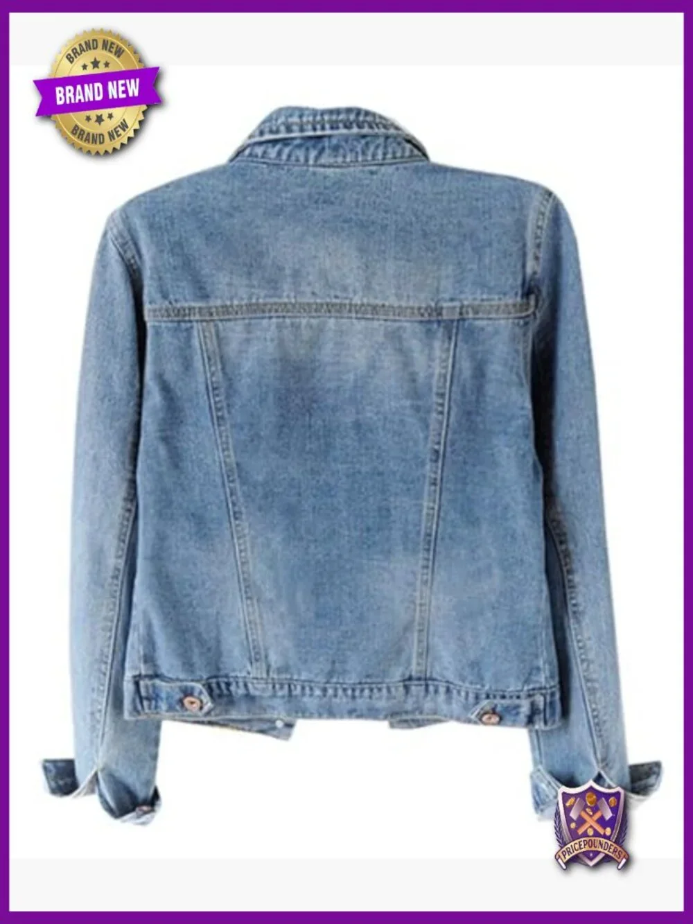 Vintage Button Down Long Sleeve Denim Jean Jacket